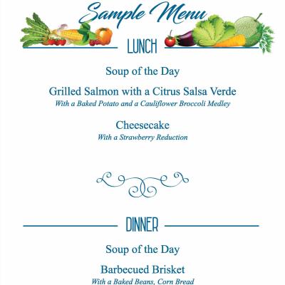 Sample Menu 2